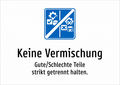 Keine Vermischung - Gute/Schlechte Teile strikt getrennt halten.
