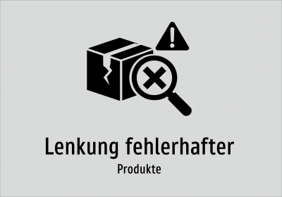 Lenkung fehlerhafter - Produkte