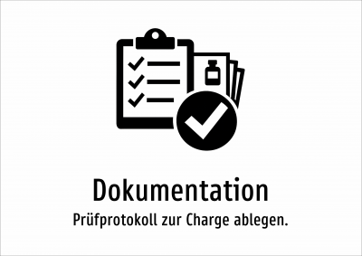 Dokumentation - Prüfprotokoll zur Charge ablegen.