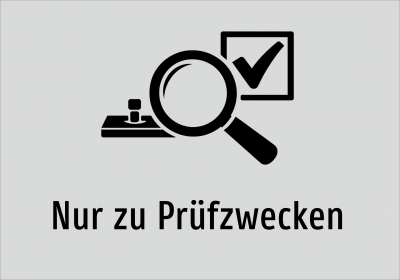 Nur zu Prüfzwecken