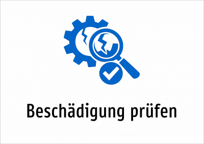 Beschädigung prüfen
