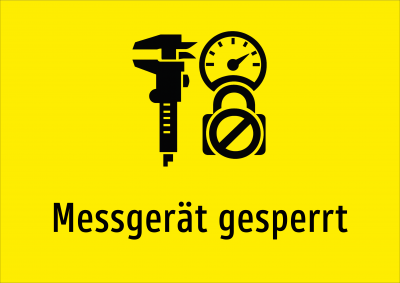 Messgerät gesperrt