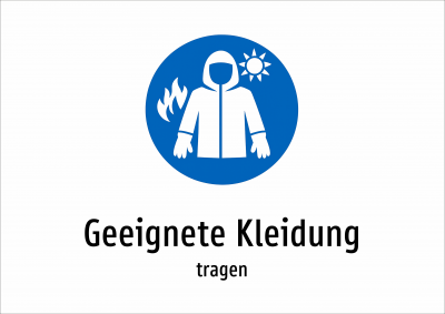 Geeignete Kleidung - tragen