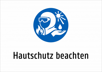 Hautschutz beachten