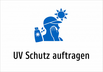 UV Schutz auftragen