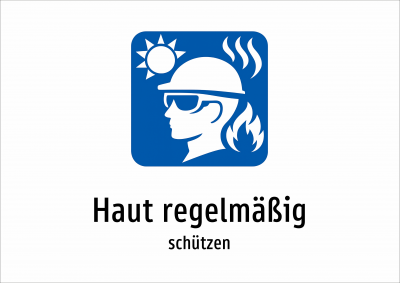 Haut regelmäßig - schützen