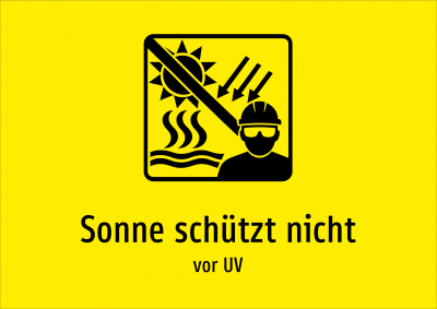 Sonne schützt nicht - vor UV