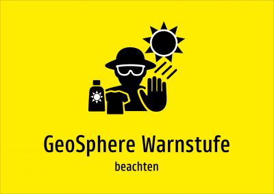 GeoSphere Warnstufe - beachten