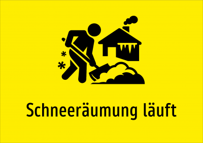 Schneeräumung läuft