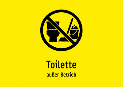 Toilette - außer Betrieb