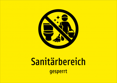 Sanitärbereich - gesperrt