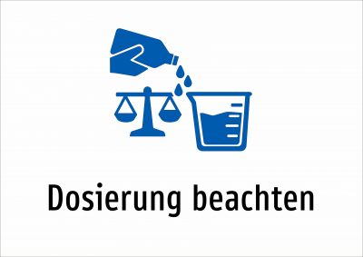 Dosierung beachten