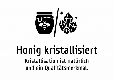 Honig kristallisiert - Kristallisation ist natürlich und ein Qualitätsmerkmal.