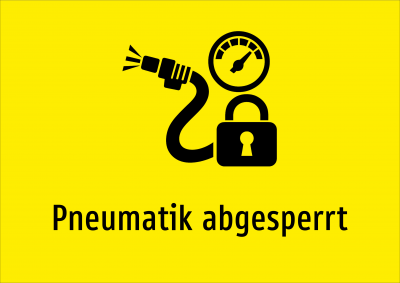 Pneumatik abgesperrt