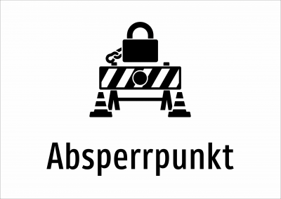 Absperrpunkt