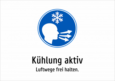 Kühlung aktiv - Luftwege frei halten.