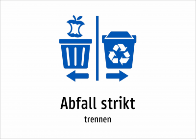 Abfall strikt - trennen