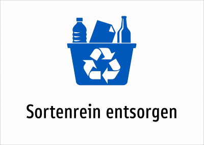 Sortenrein entsorgen