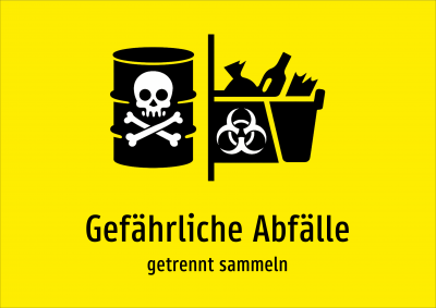 Gefährliche Abfälle - getrennt sammeln