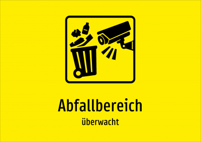Abfallbereich - überwacht