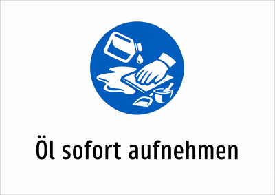 Öl sofort aufnehmen