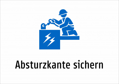 Absturzkante sichern