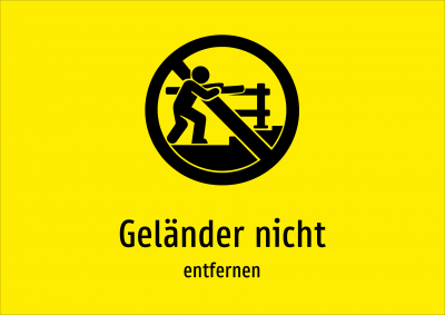 Geländer nicht - entfernen