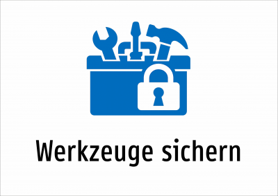 Werkzeuge sichern