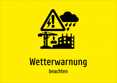 Wetterwarnung - beachten