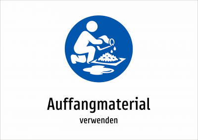 Auffangmaterial - verwenden