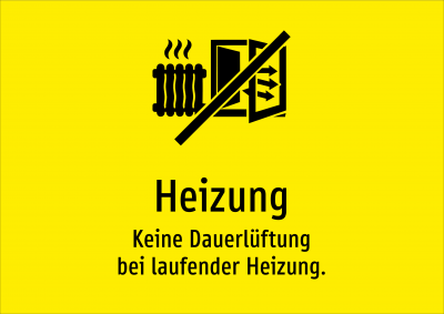 Heizung - Keine Dauerlüftung bei laufender Heizung.