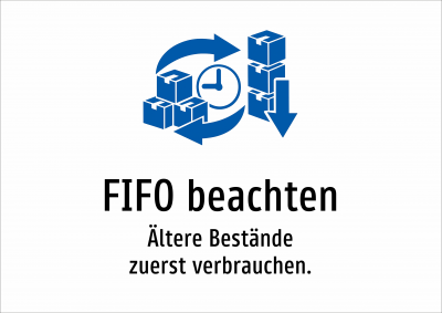 FIFO beachten - Ältere Bestände zuerst verbrauchen.