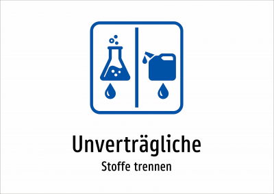 Unverträgliche - Stoffe trennen