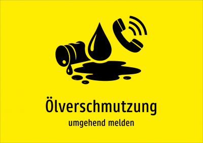 Ölverschmutzung - umgehend melden