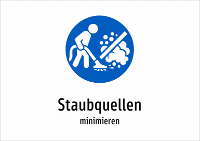 Staubquellen - minimieren
