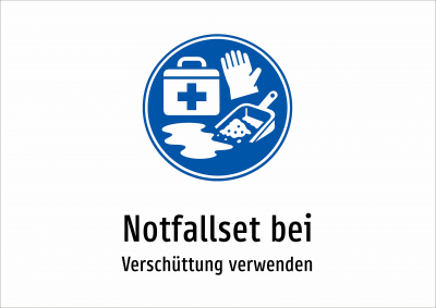 Notfallset bei - Verschüttung verwenden