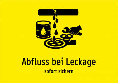 Abfluss bei Leckage - sofort sichern