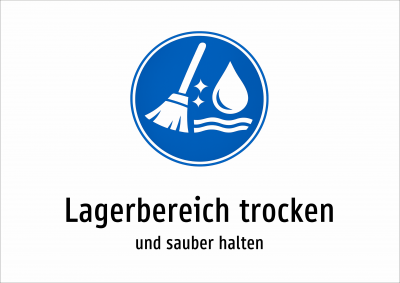 Lagerbereich trocken - und sauber halten
