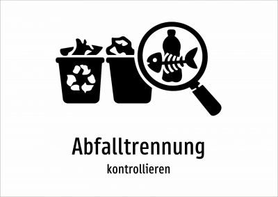 Abfalltrennung - kontrollieren
