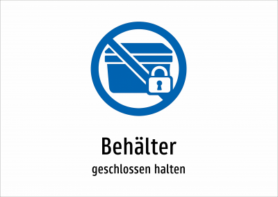 Behälter - geschlossen halten