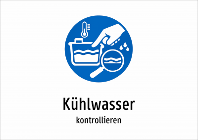 Kühlwasser - kontrollieren