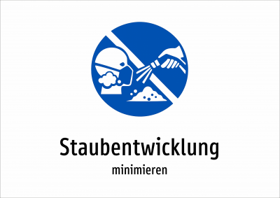 Staubentwicklung - minimieren