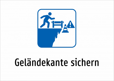 Geländekante sichern