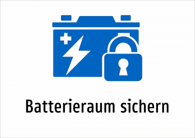 Batterieraum sichern