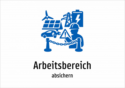 Arbeitsbereich - absichern