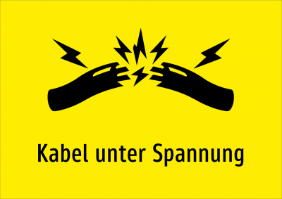 Kabel unter Spannung