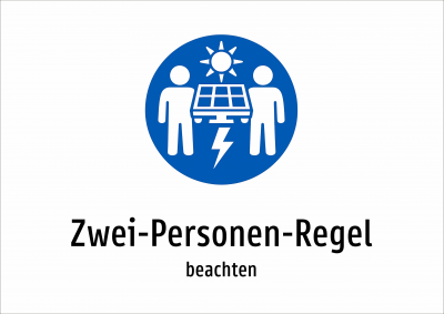 Zwei-Personen-Regel - beachten