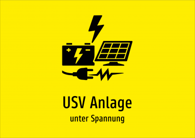 USV Anlage - unter Spannung