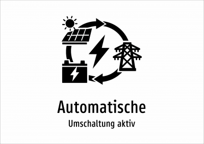 Automatische - Umschaltung aktiv