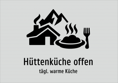 Hüttenküche offen - tägl. warme Küche